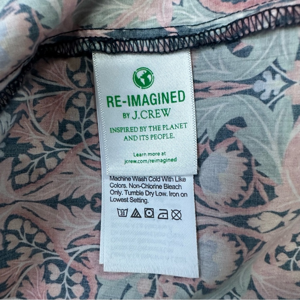 J. Crew Pink Floral Printed Peasant Blouse - Picture 13 of 16